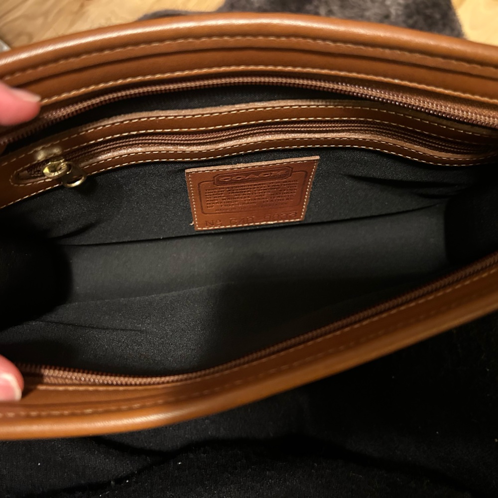 Coach 9833 Clutch Bag Brown Leather Vintage - Picture 6 of 12